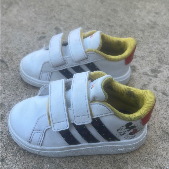 Adidas x Disney Mickey Mouse Grand Court Toddler Sneakers Size 6K - Picture 5 of 10